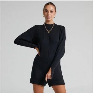 WeWoreWhat Mockneck Sweater Romper
